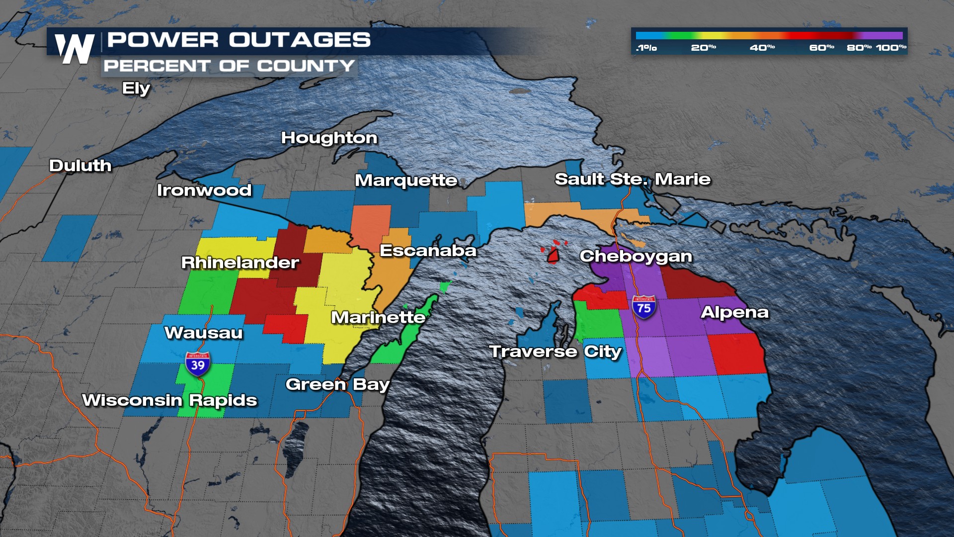 Ice Storm In the Great Lakes Through New England - WeatherNation
