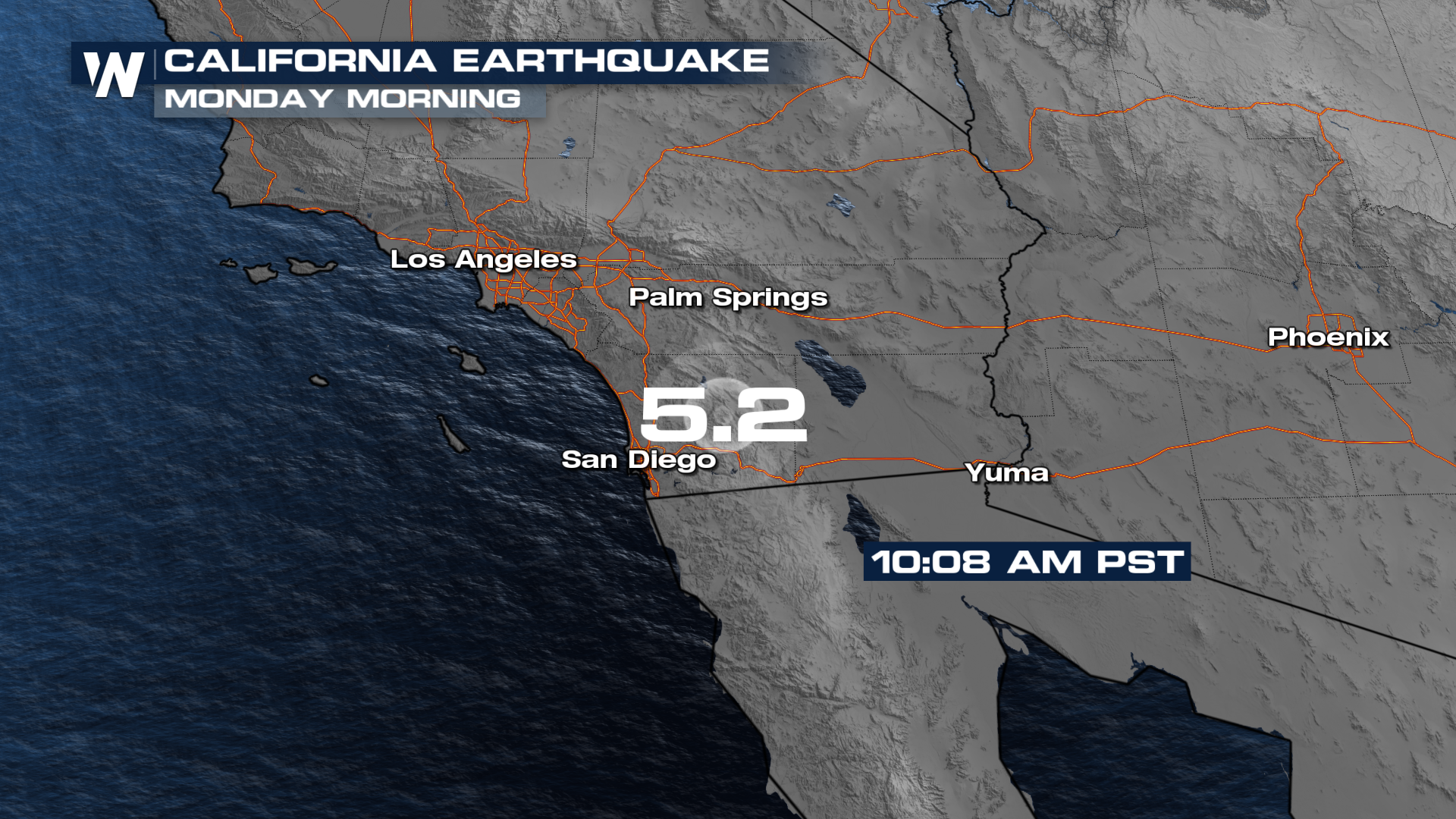 Earthquake in Southern California Monday Morning - WeatherNation