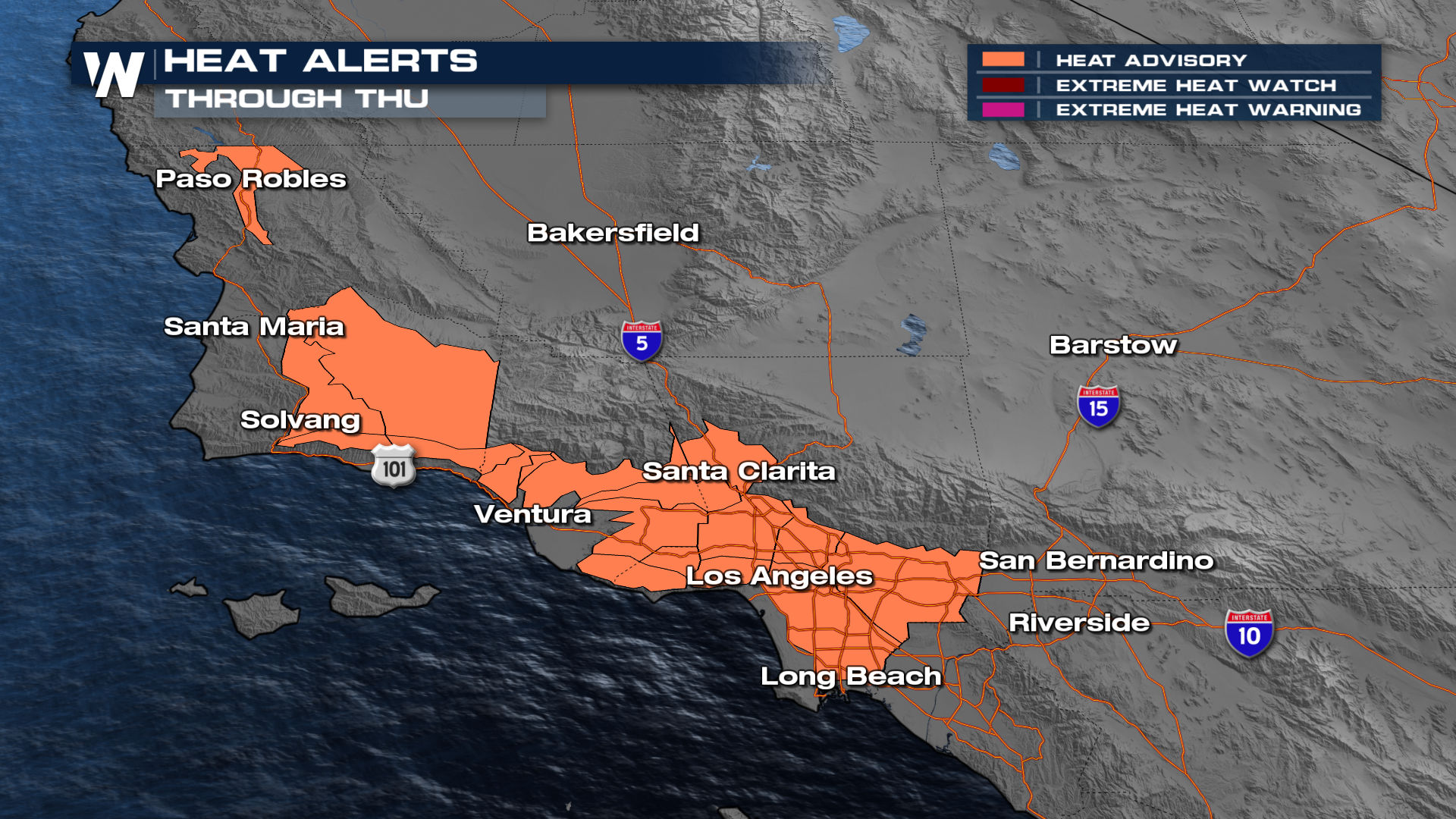 Southern California: Heat Advisories in Effect - WeatherNation