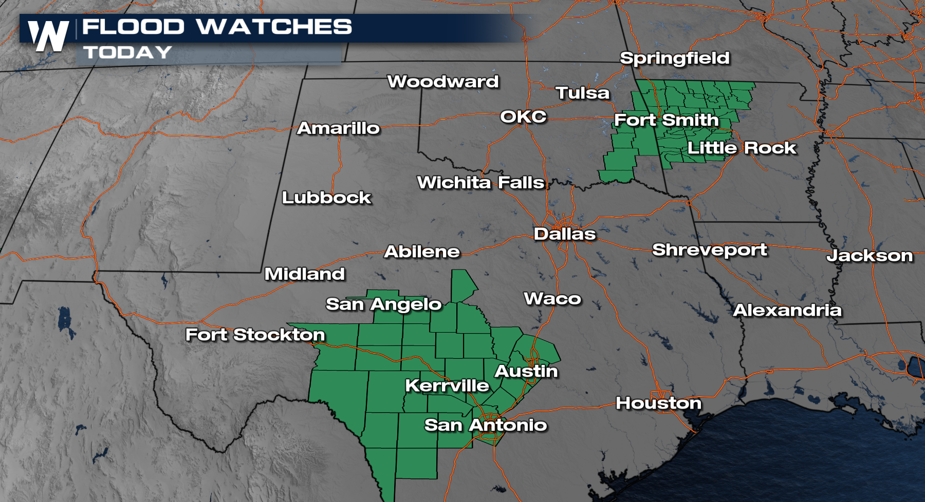 Flash Flooding Threat Continues in Texas - WeatherNation