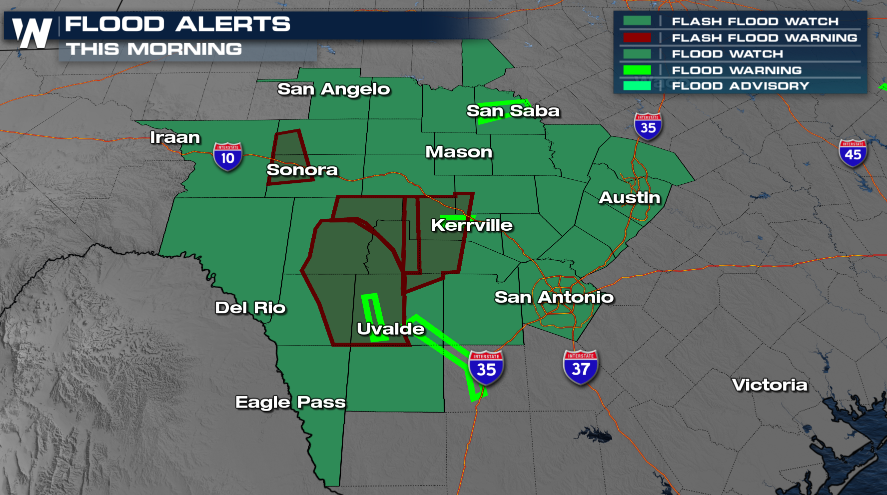 Flash Flooding Threat Continues in Texas - WeatherNation