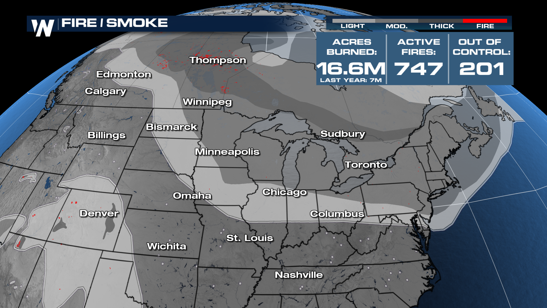 Canadian Wildfire Smoke Triggers U.S. Air Quality Alerts - WeatherNation
