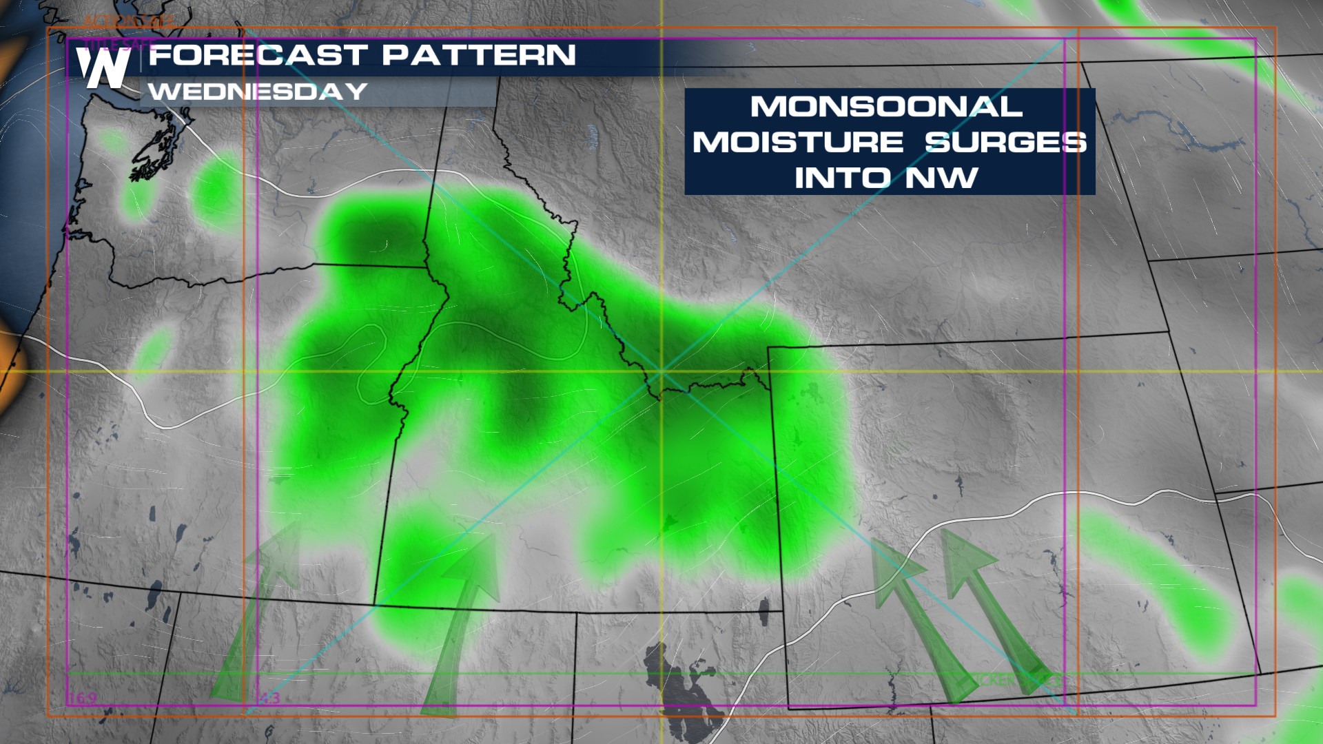 Monsoon Moisture Surging Into The Northwest