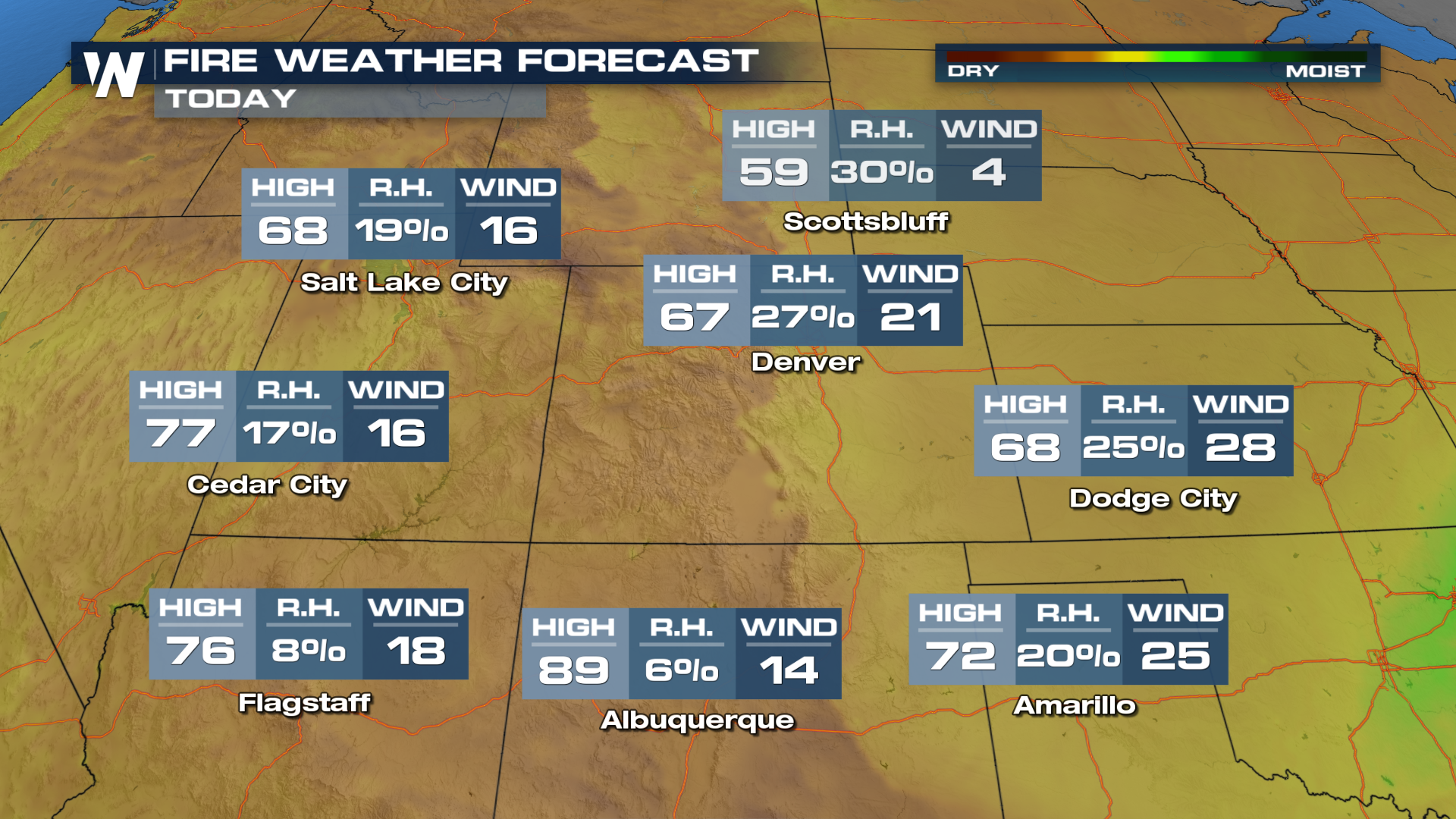 Fire Danger Continues Through the Weekend Across Central States ...