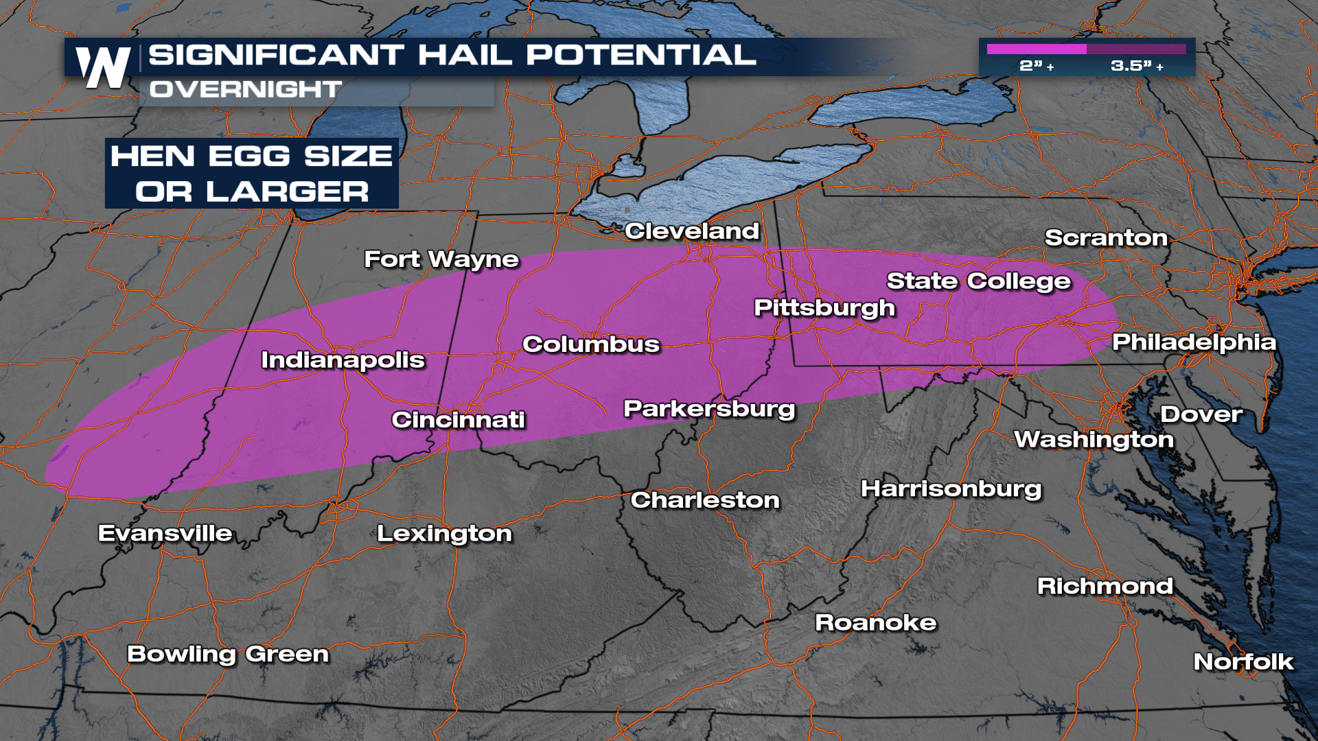 Severe Storm Potential Heads East from the Ohio Valley to the Southeast ...