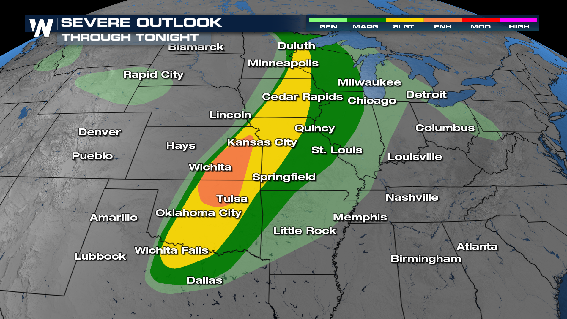 Severe Storm Threat Reloads Across Plains with Hail, Wind, and Tornado ...