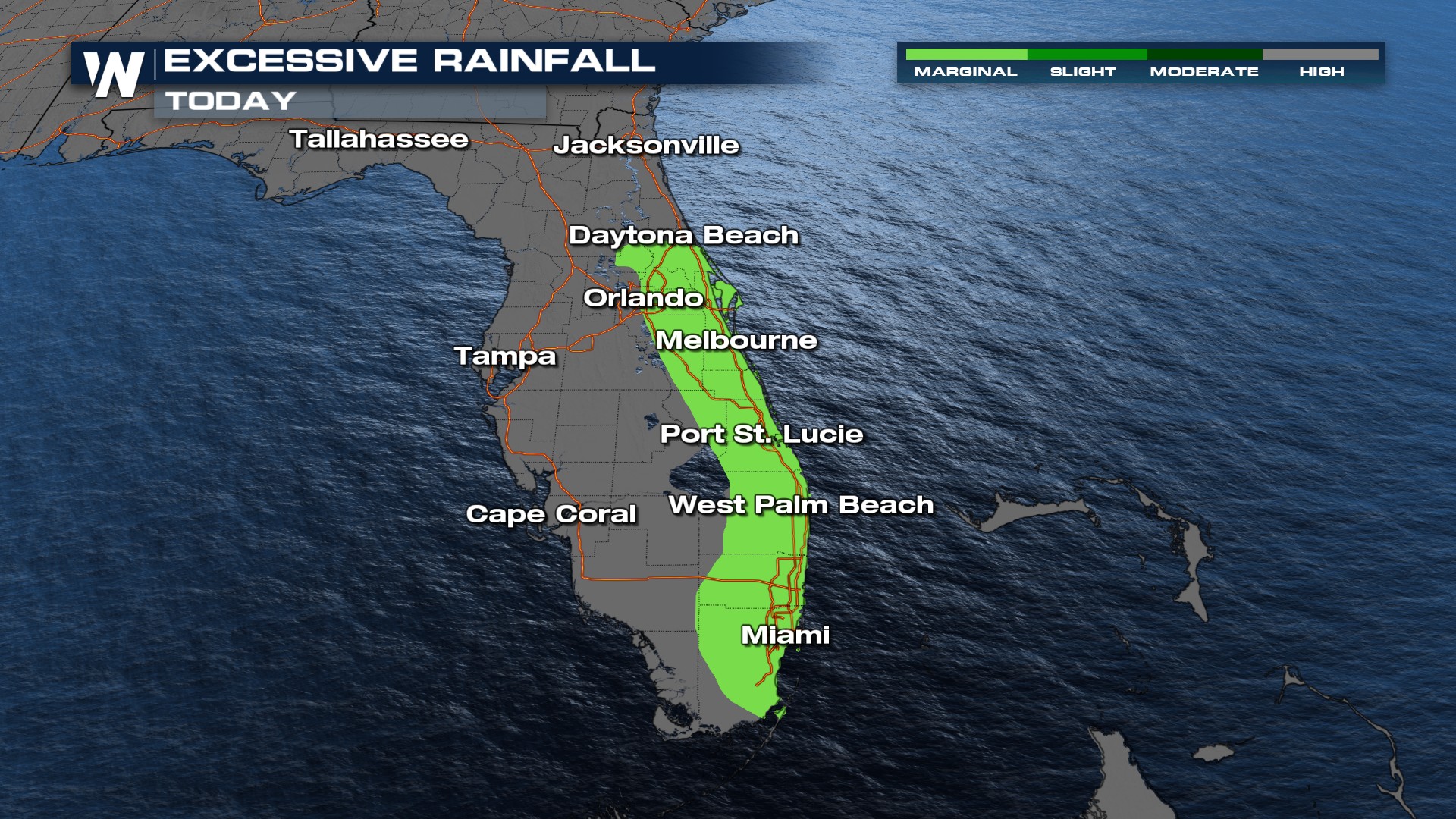Miami Rainfall Florida Rain Lingers One More Day - WeatherNation