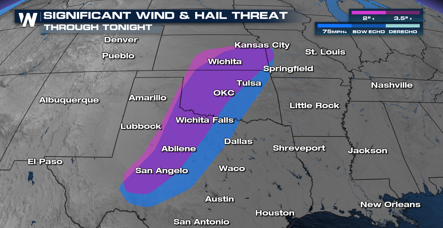 Severe Threat Wednesday in the Plains - WeatherNation