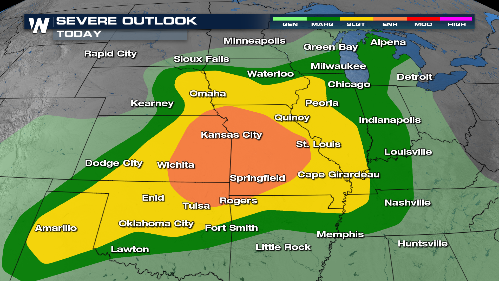 Severe Storms Target the Midwest Again Saturday
