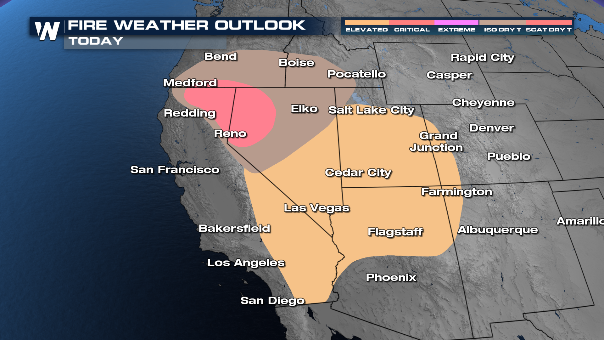 Dry T-Storms & Fire Danger in the West