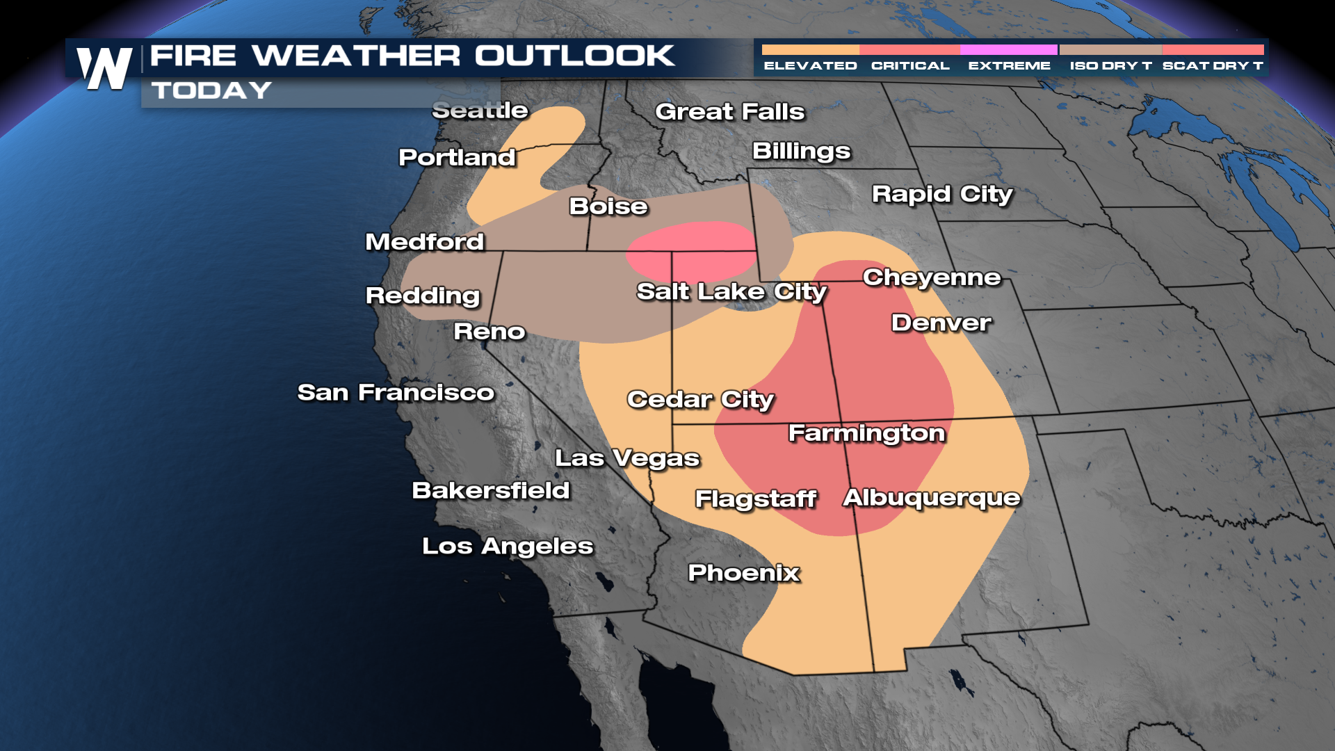 Dry T-Storms & Fire Danger in the West - WeatherNation
