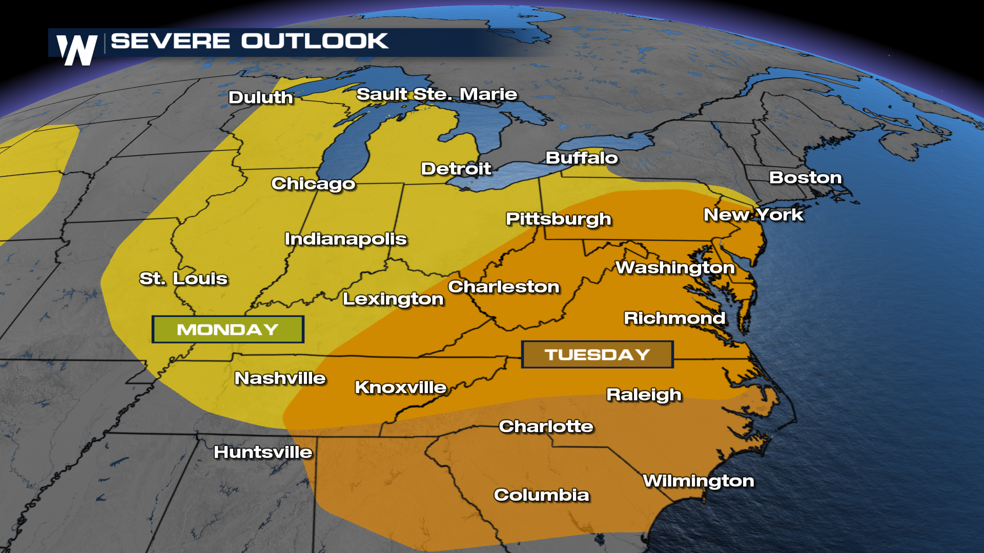 Severe Storms Target the Midwest to the Northeast This Week