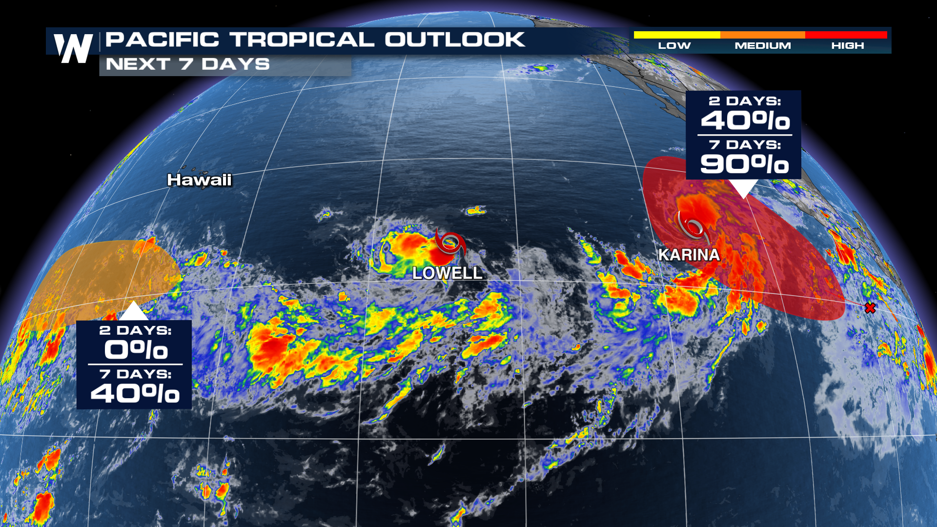 Pacific Tropics Active as El Niño Fuels Two Tropical Storms