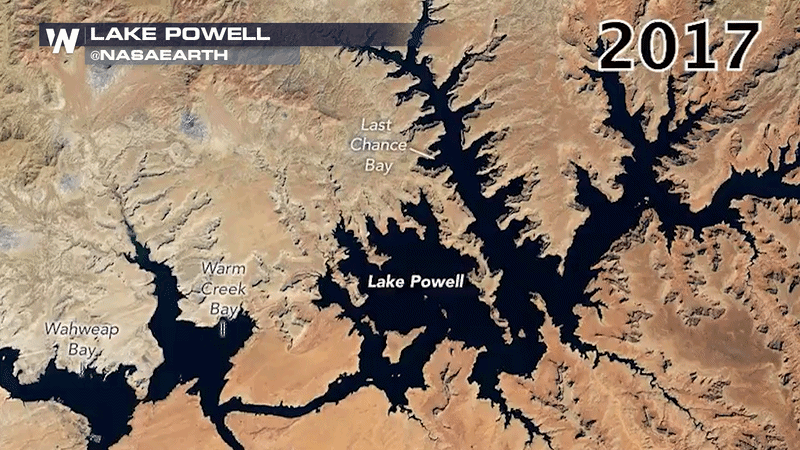 Lake Powell Drops to Record Low