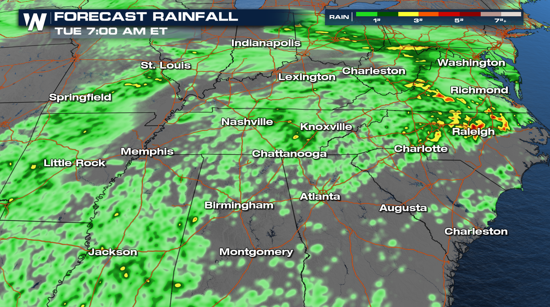 Severe Storms For The Southeast To Start Your Week - WeatherNation